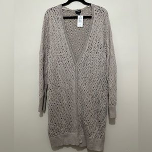 Torrid Long Cardigan - Size 3 - NWT - Beige